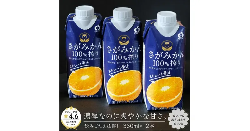 【ふるさと納税】さがみかん100％搾り 330ml×12本：B105-001