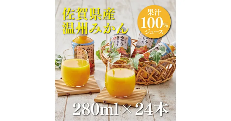 【ふるさと納税】みかんのきもち 280ml×24本入：B125-001