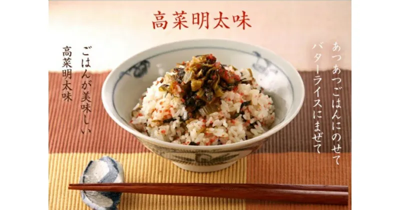 【ふるさと納税】高菜明太味（250g×2）：B110-038