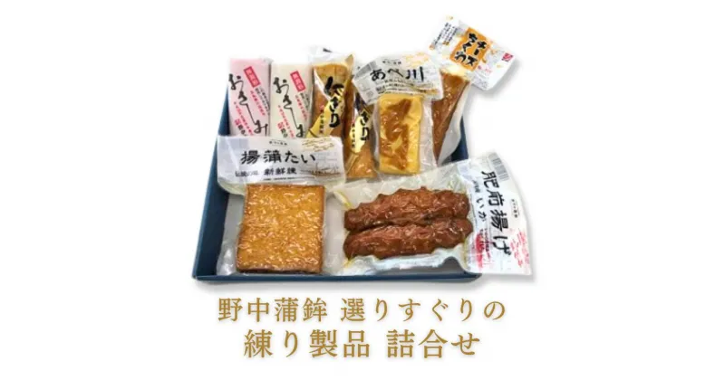 【ふるさと納税】これはうまい！野中蒲鉾最高級商品「揚蒲たい」など力作商品：B150-032