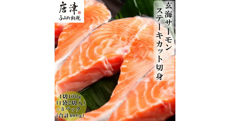 【ふるさと納税】玄海サーモンステーキカット切身 200g×3パック(合計600g)おさかな村 お弁当 おかず「2024年 令和6年」