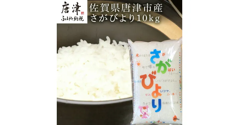 【ふるさと納税】『先行予約』【令和6年産】佐賀県唐津市産さがびより 10kg 米の食味ランキング最高ランクの特A評価 冷めても美味しいのでお弁当やおにぎりに最適なお米