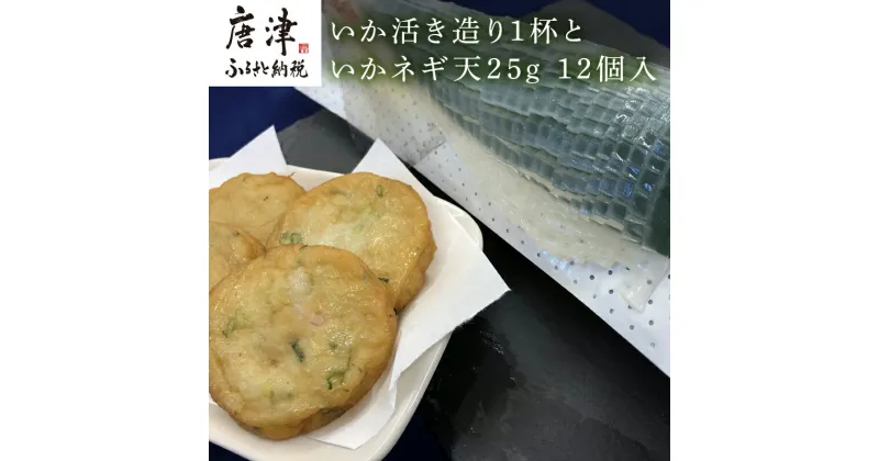 【ふるさと納税】呼子のいか活造り1杯といかネギ天 25g×12個(合計300g) 刺身 練物 ギフト「2024年 令和6年」