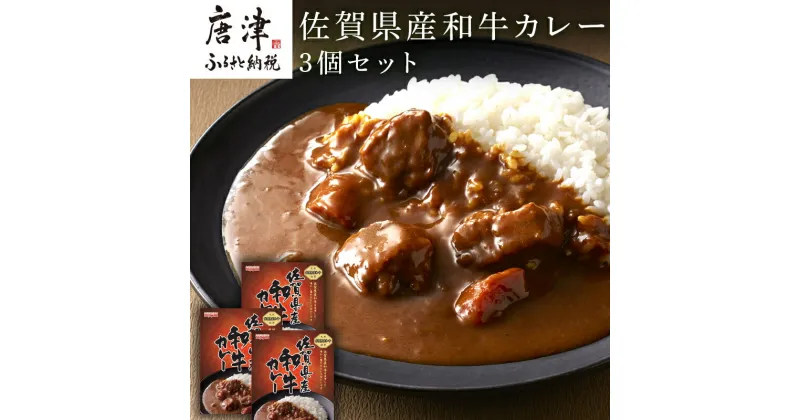 【ふるさと納税】佐賀県産和牛カレー 3個セット(180g×3個)「創業明治15年宮島醤油の佐賀ギフト」 「2024年 令和6年」