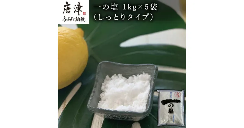 【ふるさと納税】唐津 一の塩 1kg×5袋 (しっとりタイプ) 調味料 料理 しお ソルト 「2024年 令和6年」