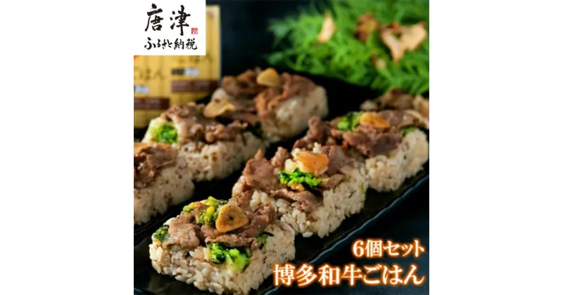 【ふるさと納税】(一粒庵)博多和牛ごはん 125g×6食セット 簡単 調理 個食 小分け お手軽 牛肉 ギフト「2024年 令和6年」