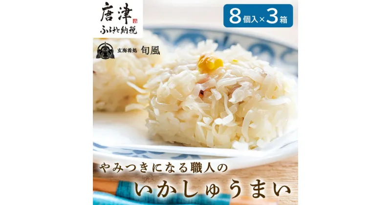 【ふるさと納税】いかしゅうまい 8個入×3箱セット 総菜 簡単 おかず 海鮮 呼子 お土産 焼売 ギフト 「2024年 令和6年」