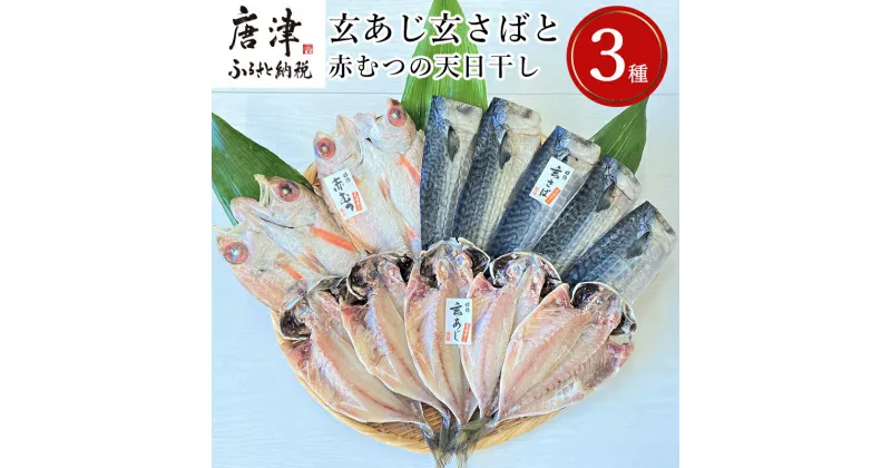 【ふるさと納税】玄あじ玄さばと釣り赤むつの天日干し 3種12枚 セット 干物 おかず ギフト 昭徳