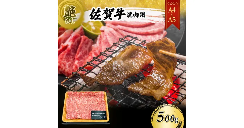 【ふるさと納税】佐賀牛 艶さし！【A4～A5】佐賀牛焼肉用 500g 肉 お肉 牛肉 和牛 牛 ※配送不可：離島　鳥栖市