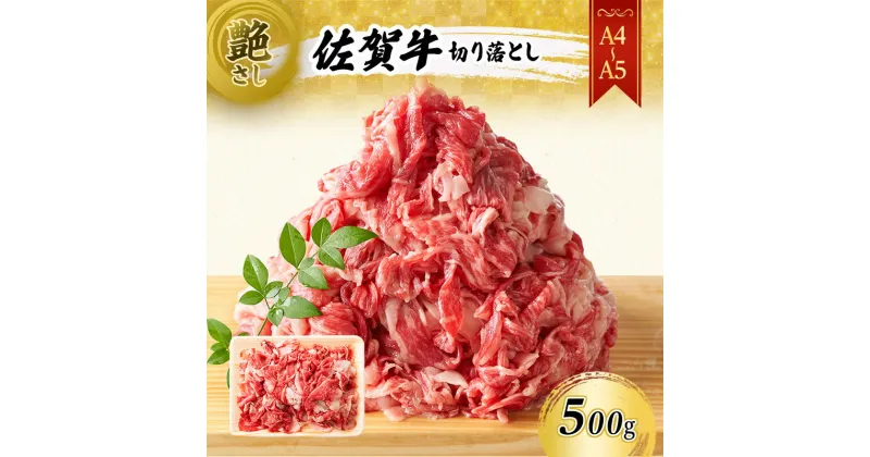 【ふるさと納税】佐賀牛 艶さし！【A4～A5】佐賀牛切り落とし 500g 肉 お肉 牛肉 和牛 牛 ※配送不可：離島　【鳥栖市】