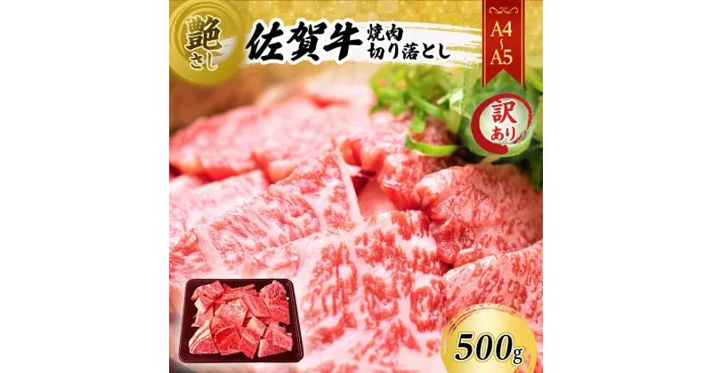 【ふるさと納税】訳あり！ 佐賀牛 艶さし！【A4～A5】佐賀牛焼肉 切り落とし (肩ロース・バラ） 500g 肉 お肉 牛肉 和牛 牛 ※配送不可：離島　【鳥栖市】