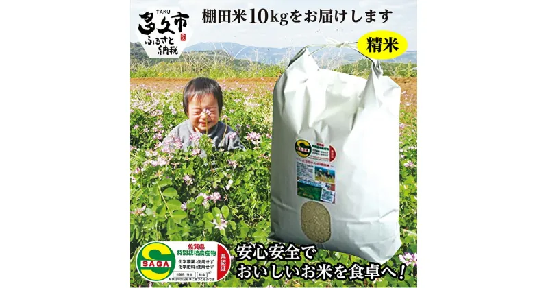 【ふるさと納税】【 令和6年産 新米 】 精米 10kg 夢しずく 農薬・化学肥料不使用「 しょうちゃんの 棚田米 」 10kg モチモチ食感と優しい甘み 精米 特A 受賞 化学肥料不使用 オーガニック 棚田 米 コメ お米 おこめ 10キロ 10 人気 ランキング c-42