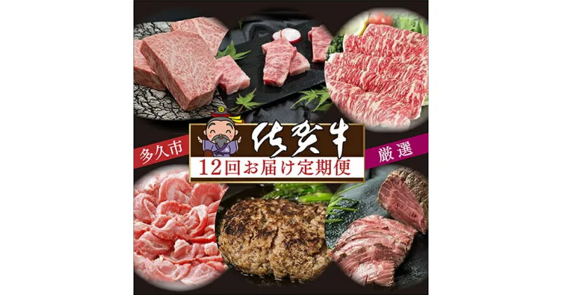 【ふるさと納税】【 肉の 定期便 毎月 】 厳選 佐賀牛 を 毎月 12回 お届け 食べ比べ サーロイン ハンバーグ ヒレ ステーキ カルビ 焼肉 肩ロース しゃぶしゃぶ すき焼き ローストビーフ 佐賀県産 佐賀牛 黒毛和牛 国産牛 肉 お肉 牛肉 定期便 12 ギフト i-3