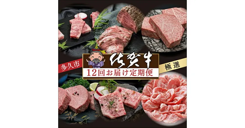 【ふるさと納税】【 肉の 定期便 毎月 】 極選 佐賀牛 を 毎月 12回 お届け 食べ比べ サーロイン ハンバーグ ヒレ ステーキ カルビ 焼肉 肩ロース しゃぶしゃぶ すき焼き ローストビーフ 佐賀県産 佐賀牛 黒毛和牛 国産牛 肉 お肉 牛肉 定期便 12 ギフト j-2