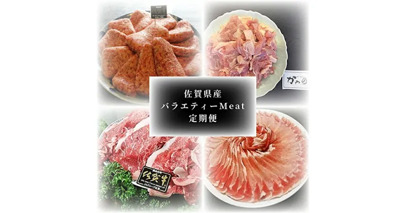 【ふるさと納税】 佐賀県 産 バラエティー Meat 定期便 牛肉 豚肉 鶏肉 ハンバーグ 佐賀牛 肥前さくらポーク 骨太有明鶏 k－4