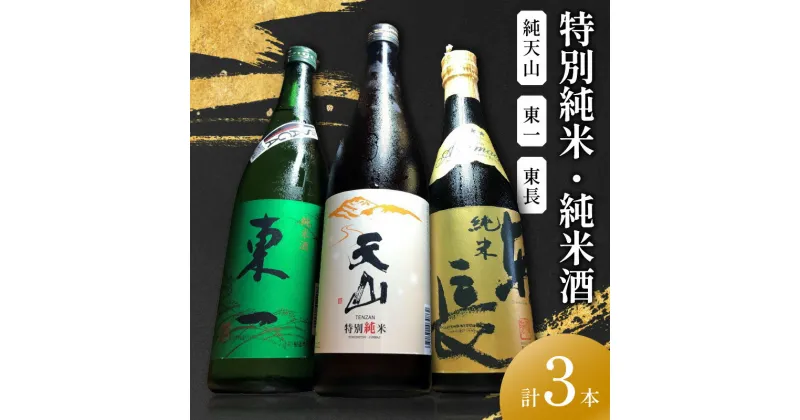 【ふるさと納税】The SAGA認定酒 特別純米純天山 東一純米酒 純米東長 計3本 D279