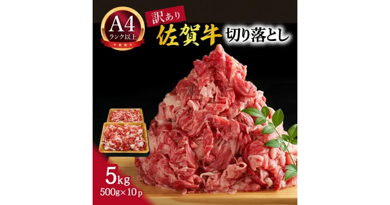 【ふるさと納税】【 佐賀牛 】 訳あり！ 切り落とし　5kg(500g×10p） J1023