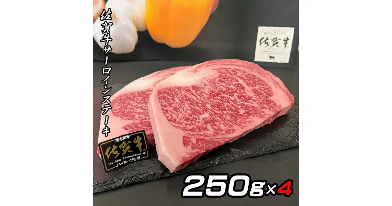 【ふるさと納税】佐賀牛A5サーロインステーキ250g×4枚 J776