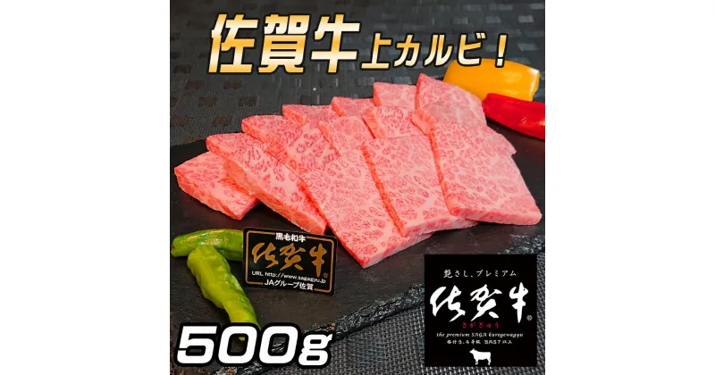 【ふるさと納税】佐賀牛　上カルビセット500g J779