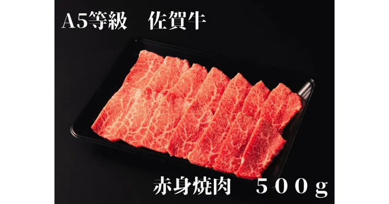 【ふるさと納税】【佐賀牛】 A5等級 佐賀牛 赤身 焼肉 500g J935