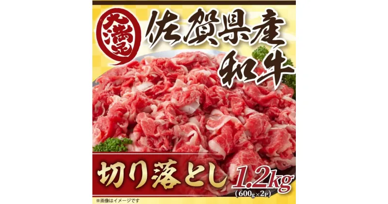 【ふるさと納税】佐賀産和牛切り落とし1.2kg(600g×2p） J1065