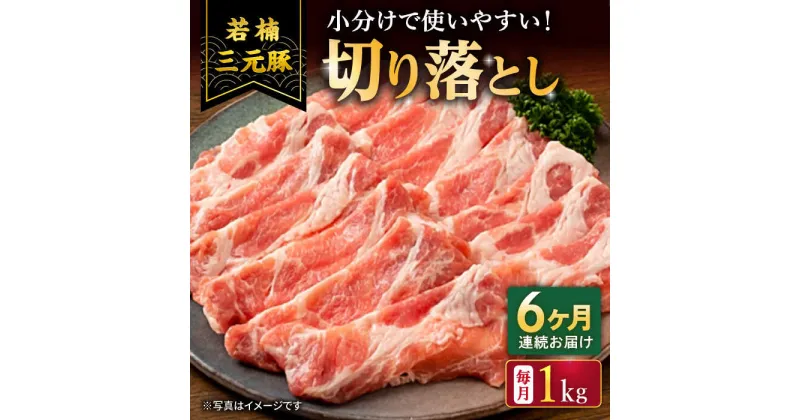 【ふるさと納税】【6回定期便】若楠三元豚 切り落とし 1kg（250g×4パック）/ナチュラルフーズ[UBH075] ブランド豚 三元豚 細切れ 小分け