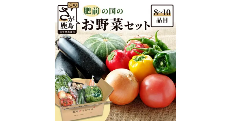 【ふるさと納税】【野菜ソムリエ選定】肥前の国のお野菜詰め合わせ セット (定番お野菜8品目程度、季節ごとのお野菜2品目程度) 野菜 詰め合わせ 8〜10品目 佐賀県 鹿島市 佐賀 グルメ 冷蔵 春 夏 秋 冬 旬 送料無料 A-4