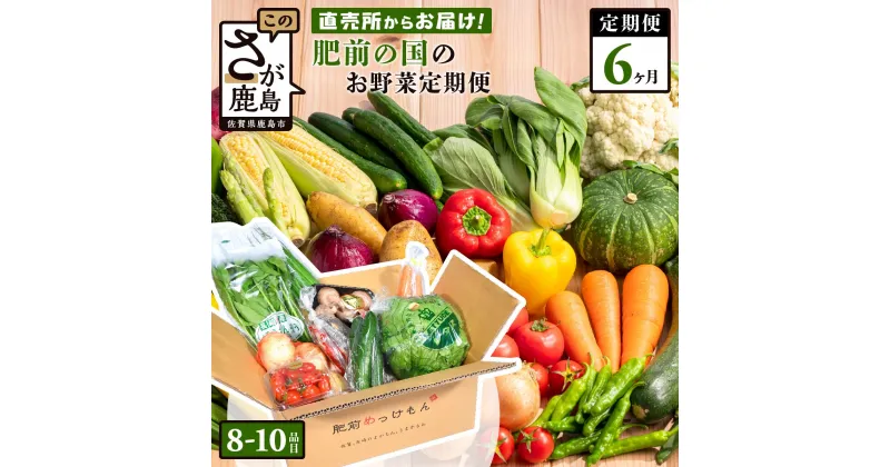 【ふるさと納税】【定期便】【野菜ソムリエ選定】肥前の国 野菜 定期便 6回 8~12品目 定番野菜を中心にお届け | ふるさと納税 野菜 定期便 定期 やさい 野菜 フルーツ 果物 セット 詰め合わせ 旬 新鮮 産地直送 大容量 ふるさと 佐賀県 鹿島市 人気 送料無料 F-20