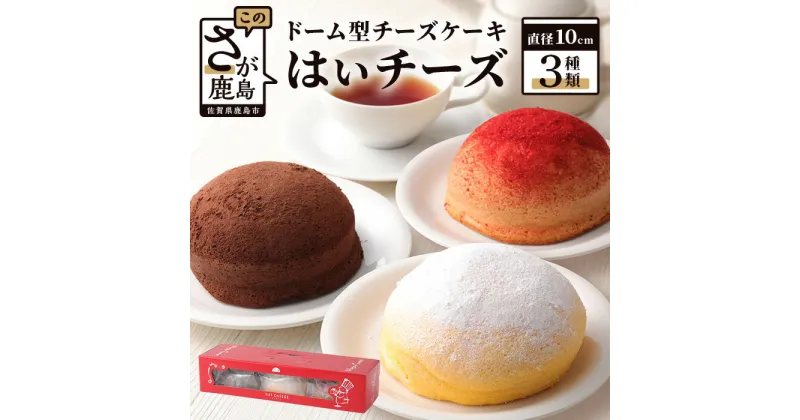 【ふるさと納税】ふわふわのドーム型ケーキ「はいチーズ」3種 セット チーズケーキ プレーン チョコ イチゴ お菓子 スイーツ ケーキ スフレ B-308 パーティー ケーキ お祝い プレゼント 誕生日 誕生日ケーキ