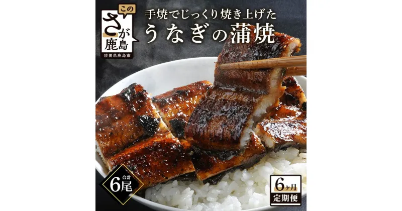 【ふるさと納税】うなぎの蒲焼 1尾 180〜200g 大型サイズ 6か月 定期便 6回 毎月 うなぎ 鰻 ウナギ 蒲焼き タレ付き 密封パック入り 佐賀県 鹿島市 冷蔵 送料無料 I-20