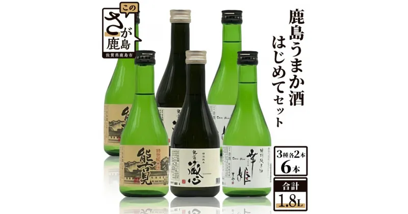 【ふるさと納税】鹿島 うまか酒 はじめてセット 各300ml×6本 ミニサイズ 詰め合わせ 『幸姫 特別純米』『肥前蔵心 特別純米』『能古見 特別純米』 お酒 酒 アルコール ギフト 贈答 九州 日本酒 飲み比べ 佐賀県 鹿島市 送料無料 B-403