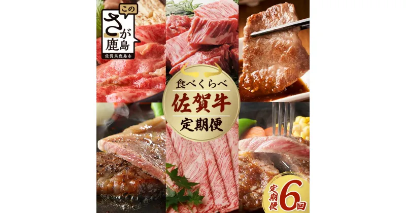 【ふるさと納税】【定期便6回】佐賀牛 食べ比べ 定期便 6ヶ月 6ヵ月 焼肉 焼き肉 すきやき すき焼き しゃぶしゃぶ サイコロステーキ ステーキ L-39