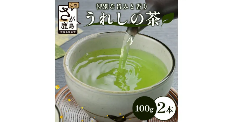 【ふるさと納税】【ギフトにおすすめ】 佐賀県産 うれしの茶 100g×2本 美味しいお茶を贈り物に ご自宅用にもおススメ B-750 嬉野茶 緑茶 日本茶 リーフ 茶葉