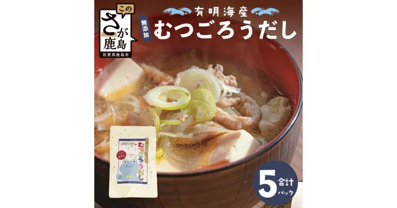 【ふるさと納税】鹿島市産　無添加　むつごろうだし　5パック 川田食品　珍味 佐賀県 鹿島市 送料無料 B-759