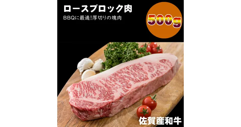 【ふるさと納税】 佐賀産和牛 ロース ブロック肉 （500g）潮風F A5～A4 ブランド牛 ステーキ 焼肉 ブロック セット 人気 ランキング 高評価 牛肉 【C255-003】