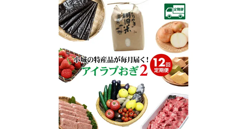 【ふるさと納税】【定期便】(毎月お届け12ヶ月連続） あいらぶおぎ2 小城の 特産品 逸品 お楽しみ便 直送 バラエティ豊富 野菜 お米 玉ねぎ 佐賀牛 苺 送料無料 【Q140-001】