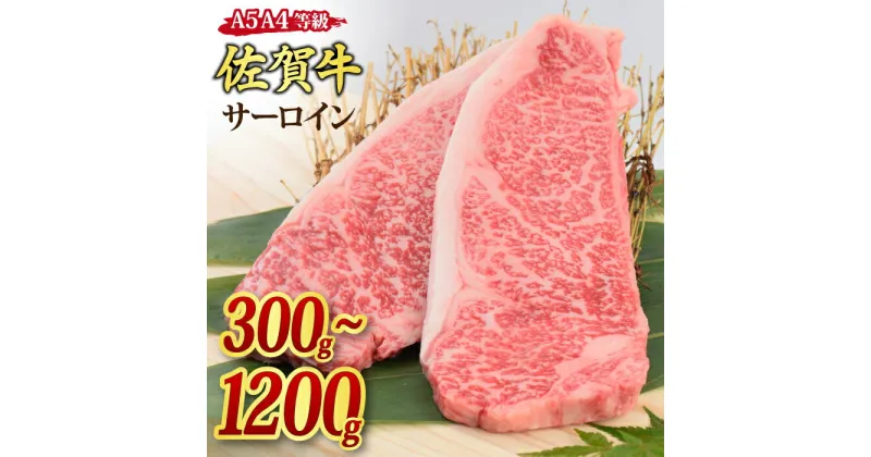 【ふるさと納税】佐賀牛 サーロインステーキ A5 A4 300g / 600g / 900g / 1,200g｜牛肉 お肉 黒毛和牛 ステーキ用 部位 赤身 ブランド牛 国産 BBQ バーベキュー 高級 厳選 やわらかい 冷凍 国産 冷凍食品 ギフト お歳暮 取り寄せ グルメ お歳暮 御歳暮 送料無料