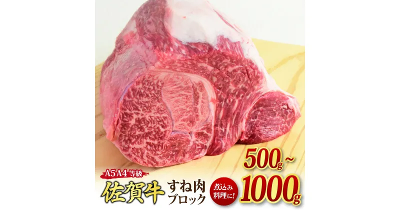 【ふるさと納税】佐賀牛 すね肉 ブロック A5 A4 【500g / 1,000g】