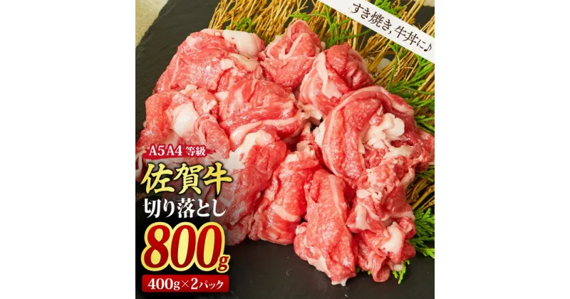 【ふるさと納税】佐賀牛 切り落とし 800g (400g x 2パック) ｜すき焼き しゃぶしゃぶ 牛丼 牛肉 お肉 黒毛和牛 部位 赤身 ブランド牛 国産 BBQ バーベキュー 高級 厳選 やわらかい 楽天 鍋 セット 冷蔵 なべ 鉄 A5 A4 ランク ギフト お歳暮 取り寄せ グルメ H085195