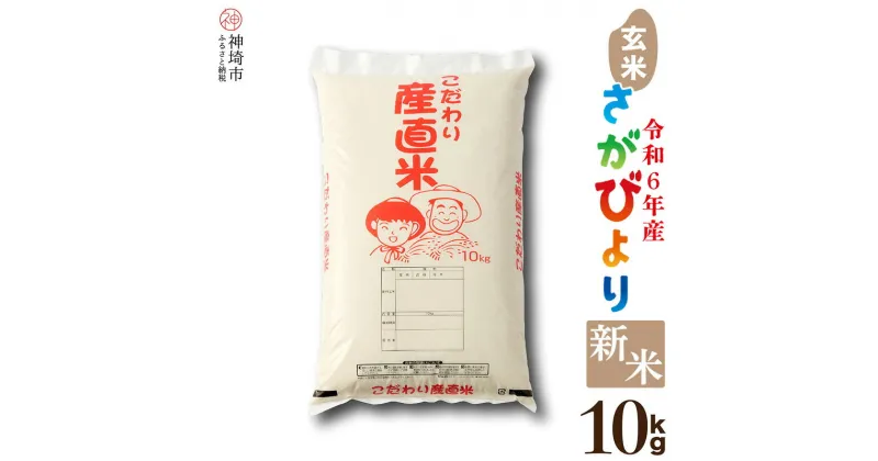 【ふるさと納税】【令和6年産 新米先行受付】さがびより 玄米 10kg│米 お米 銘柄米 国産 美味しい おいしい ブランド米 人気 コメ こめ おこめ ごはん ご飯 安心安全 取り寄せ グルメ 食べ物 九州産 佐賀県産 特Aランク 送料無料 10キロ H061274