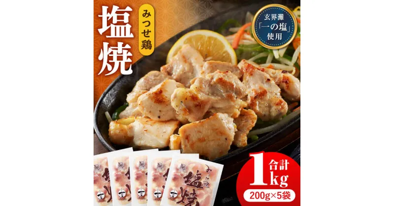 【ふるさと納税】人気ブランド鶏の逸品！赤鶏「みつせ鶏」塩焼 1kg（200g×5袋）【ヨコオフーズ】[FAE040]