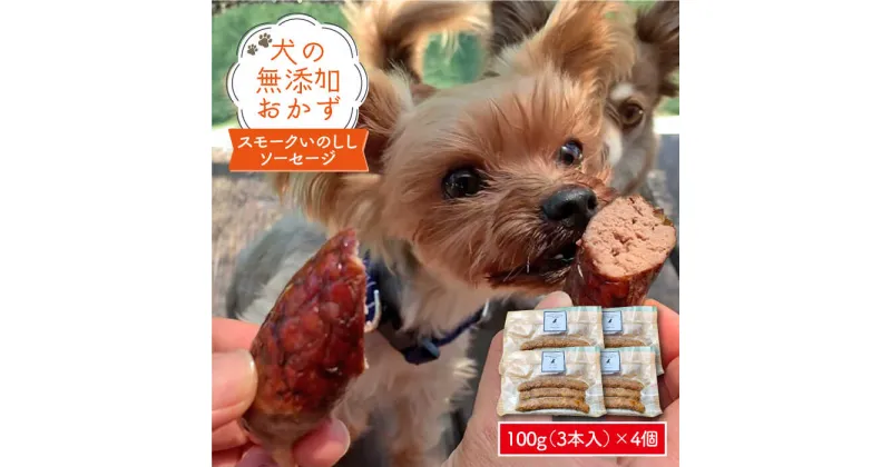 【ふるさと納税】犬の無添加おかず☆燻製の香りがたまらないスモークいのししソーセージ [FCG024]