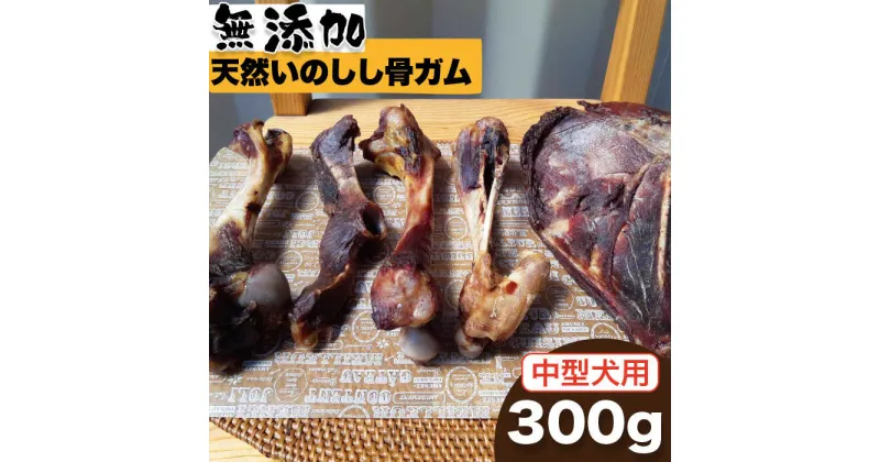 【ふるさと納税】＜中型犬用＞無添加・天然いのしし骨ガム300g（肩甲骨もしくは橈骨） 吉野ヶ里町/まちづくり会株式会社 [FBK044]