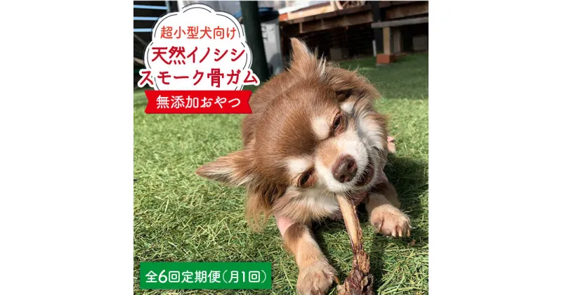 【ふるさと納税】＜6回定期便＞超小型犬向け☆天然いのししのスモーク骨ガム100g わんこin食堂/吉野ヶ里町 [FCG063]