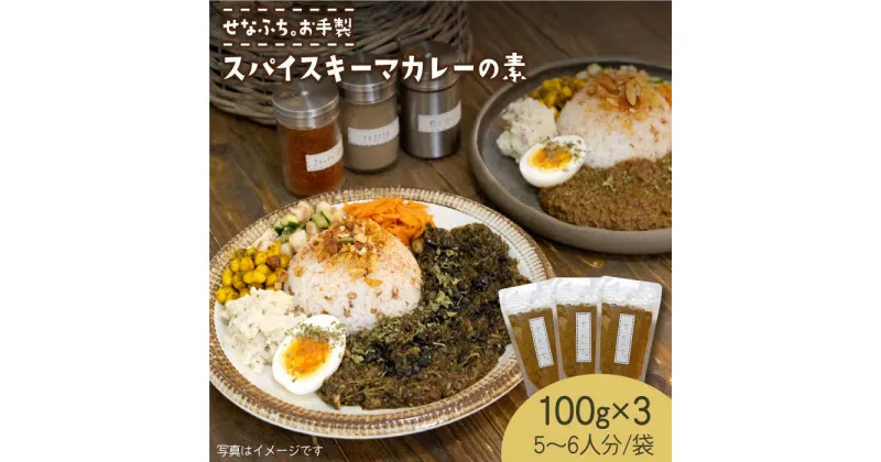 【ふるさと納税】＜人気店カレー店のスパイス＞スパイスキーマカレーの素100g （5〜6人分）×3袋 せなふち。/吉野ヶ里町 [FCM007]