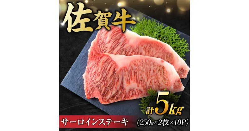 【ふるさと納税】【不揃い訳あり】佐賀牛 サーロインステーキ　5kg （ 250g 2枚入り×10パック） 吉野ヶ里町 [FDB012]