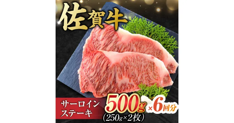 【ふるさと納税】【6回定期便】 艶さし！ 佐賀牛 サーロインステーキ計3kg （250g×2枚×6回） 吉野ヶ里町 [FDB040]