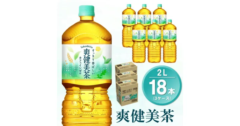 【ふるさと納税】爽健美茶 2L(3ケース)計18本【コカコーラ カフェインゼロ 香ばしい おいしい 国産 ブレンド茶 お茶 ハトムギ 玄米 月見草 大麦 ドクダミ 植物素材 飲料 お徳用 ペットボトル】 A3-R047081