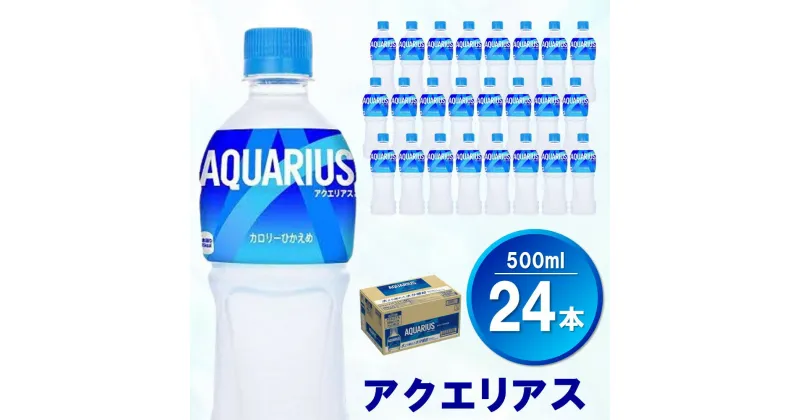 【ふるさと納税】アクエリアス 500mlPET×24本(1ケース)【コカコーラ 熱中症対策 スポーツ飲料 スポーツドリンク 水分補給 カロリーオフ ペットボトル 健康 スッキリ ミネラル アミノ酸 クエン酸 リフレッシュ 常備 保存 買い置き】 Z2-R047005