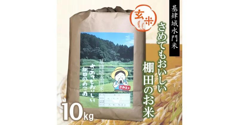 【ふるさと納税】【新米】令和6年産【基肄城水門米】さめてもおいしい棚田のお米 10kg【ひのひかり 米 玄米 お米 やまつき米 モチモチ 基山町産 棚田米 10kg】B-R072003